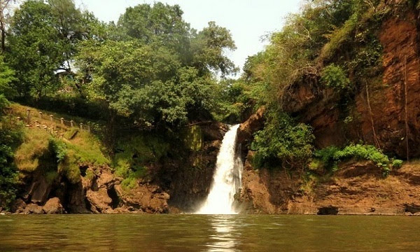 Harvalem Lake with Waterfalls